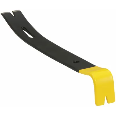 STANLEY Flat Pry Bar: Claw End, 7 in Overall Lg, 7/8 in Bar Wd, 7/8 in End Wd, T No - Flat Bars