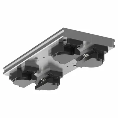 HEPCOMOTION Carriage: For 25 mm Rail Wd, Roller, GV3 Std Carriage, 28.1 mm Carriage Ht - HepcoMotion GV3 Roller Carriages