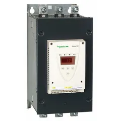 The SCHNEIDER ELECTRIC Altistart ATS22 soft starter controls acceleration and deceleration of three-phase induction motors, reducing mechanical stress and electrical surges. With 210 A output current, bypass functionality, and IP00/NEMA 1 enclosure, it operates at 208-600V AC, 60/50 Hz. Suitable for pumps, fans, conveyors, and compressors.