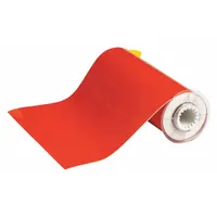 Continuous Label Stock: 10 in x 50 ft, Polyester, Orange (Gloss), Indoor/Outdoor (MPN 13579)