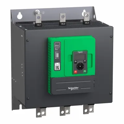 SCHNEIDER Soft Start: 208-690V AC, 250 A Output Current, No Bypass, IP20, 60/50 Hz - Schneider Altistart ATS 48