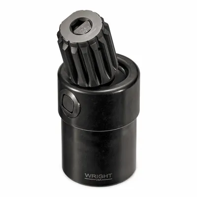 WRIGHT TOOL Spline Impact Universal Joint: Black Oxide, Square, 6 in Overall Lg - #5 Spline Drive Flex Impact Socket Adapters