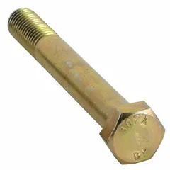Hex bolt used in plumbing applications for fastening components. Suitable for general assembly and repair tasks requiring a threaded fastener.