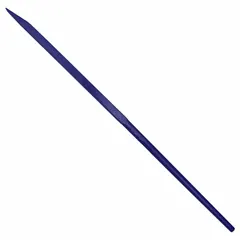 This 66-inch pinch bar features a 1 1/2-inch bar width and a 1/2-inch end width with a point end and offset end angle. It is used for heavy-duty prying, lifting, and aligning tasks in industrial and railway track maintenance applications.