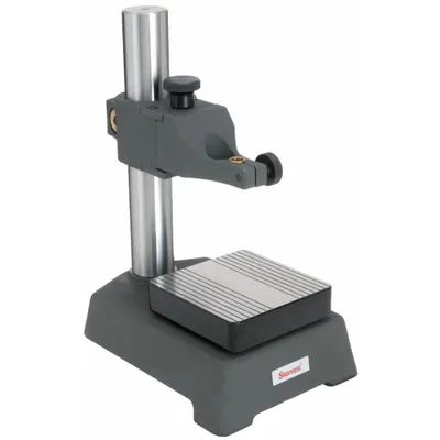 STARRETT Indicator/Comparator Stand: 12 in x 6 in x 3 in, 3 in Base Size - Cast Iron & Steel Indicator Stands