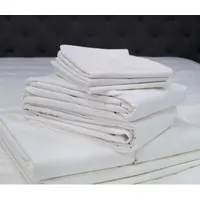 This flat-corner pillowcase is made from 55% cotton with a T250 thread count. It measures 42 inches in length and 46 inches in width, in solid white. Suitable for hospitality, healthcare, and institutional bedding applications