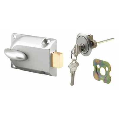 PRIME-LINE Deadbolt Lock: Cylindrical, 1 3/8 in Door Thick - Max - Standard Cylindrical Deadbolts