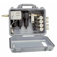 Portable Filtration Panel: 4 Users, 125 psi Max Pressure, 60 cfm Air Flow, Quick-Disconnect Hansen (MPN 9874MR)