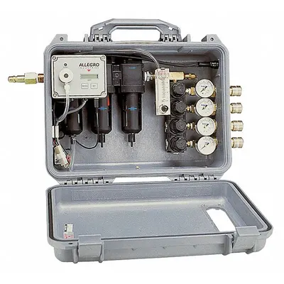 ALLEGRO Portable Filtration Panel: 4 Users, 125 psi Max Pressure, 60 cfm Air Flow - Portable Filtration Panels for SAR