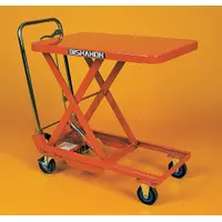 BISHAMON Scissor Lift Table: 660 lb Load Capacity, 32 in L x 19 11/16 in W, 34 1/8 in Max Lifting Ht (MPN BX-25)