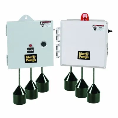 LIBERTY PUMPS Simplex Control Panel: Simplex, 3, 120/208/240V AC, 0 to 14.9 A, Tether Float - Multi-Purpose Pump Control Panels