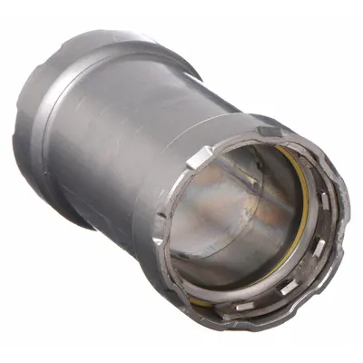 VIEGA MEGAPRESS Crimp Coupling Fitting: 1 1/4 in Pipe x 1 1/4 in Pipe Size - Gas Steel Press Pipe Fittings