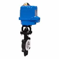 BONOMI Electrically Actuated Butterfly Valve: Carbon Steel, 100 to 240V AC, 3 in Pipe Size, Lug, FKM (MPN ME8101-003-3)