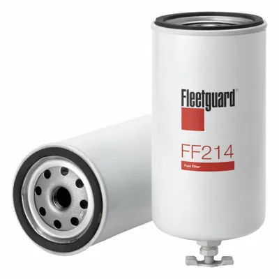 FLEETGUARD FF214 Spin-On Diesel Fuel Filter, 3 in Outside Dia - Spin-On Fuel Filters