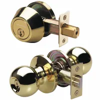 MASTER LOCK Door Lockset: Office Knob Locksets, Brass (MPN BAC0603)