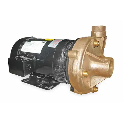 Dayton Centrifugal Pump: 3 hp, 230/460V AC, 130 ft Max Head, 1 1/2 in - 2 to 3 HP Straight Centrifugal Pumps