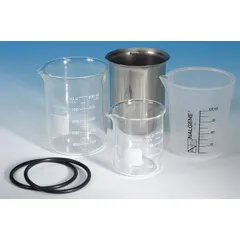 APPROVED VENDOR Low Form Plastic Beaker, Polypropylene, Translucent, 400 mL, Printed Graduations