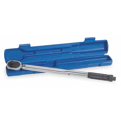 WESTWARD Micrometer Torque Wrench: Foot-Pound/Newton-Meter, 1/2 in Drive Size - Ratcheting Micrometer Torque Wrenches