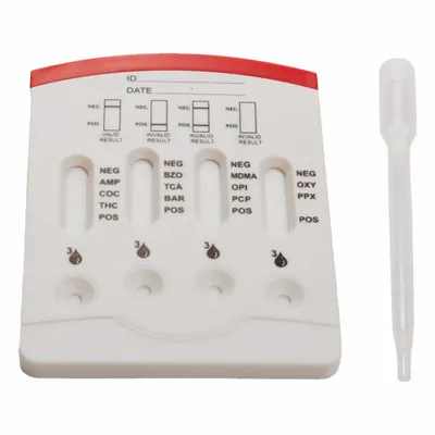 ACCUTEST Urine Drug Test Kit: 25 Tests, AMP/BAR/BZO/COC/MDMA/OPI 300/OXY/PCP/PPX/TCA/THC - Drug Testing Kits