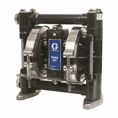 GRACO Diaphragm Pump: Acetal Body, 3/8 in, NPT Connection, 6.5 gpm, Not Specified Diaphragm - Acetal Housing AODD Pumps