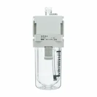 SMC Lubricator: 3/8 in NPT, 1 MPa Max Op Pressure, 60°C Max Op Temp, Metal Bowl, Die-Cast Aluminum (MPN AL30-N03-38Z-D)
