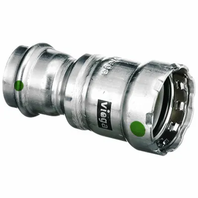 VIEGA MEGAPRESS 1 in Press-fit Coupling, EPDM, 90475 - Potable Water Stainless Steel Press Fittings