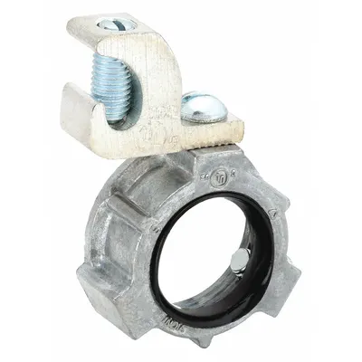 RACO Grounding Bushing: Zinc, Zinc Plated, 1/2 in Trade Size, 9/16 in Overall Lg - Grounding Bushings