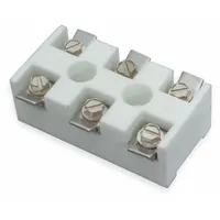 TEMPCO Ceramic Terminal Block: High Temp 3-Pole, 600V AC, 1 1/4 in Lg (MPN EHD-108-121)