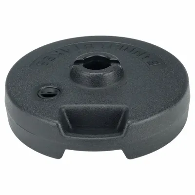 BANNER STAKES Plastic Banner Base: Black - Bases for Retractable Belt Post Barriers