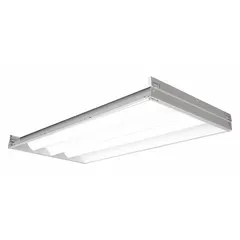 This 2 ft. x 2 ft. LED center-basket troffer delivers 3400 lumens of 4000K neutral white light at 29.2 watts. It operates on 120 to 277V AC and is designed for recessed installation in suspended grid ceilings. Suitable for general ambient lighting in commercial spaces.