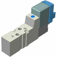 Solenoid Air Control Valve: Five-Way / Two-Position, SYJ3000, Single Solenoid, 24V DC, Plug-In (MPN SYJ3120T-5LOZ-M3-Q)