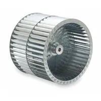 Blower Wheel: Forward-Curved, 11 in Dia, 7 3/16 in W, CW Hub End, Steel Wheel, 2 Inlets, 1/2 in Bore
