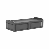 CORTECH Institutional Bed: Black, 80 in Overall Lg, 36 in Overall Wd, 21 in Overall Ht, Polyethylene (MPN 100BK)