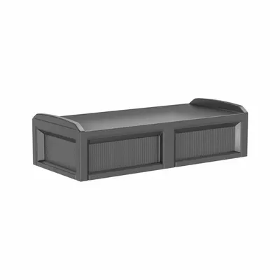 CORTECH Institutional Bed: Black, 80 in Overall Lg, 36 in Overall Wd, 21 in Overall Ht - No Storage Bed Frames