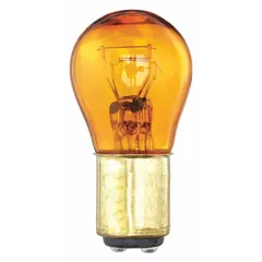 APPROVED VENDOR 2057NA-2PK BAY15d Double-Contact Indexed Bayonet Base Lamp, S8, Amber, 12.8V AC