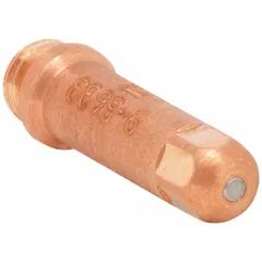 Standard-duty electrode for Thermal Dynamics PCH/M-51 machine plasma torches. Rated for 30 A to 60 A operation. Sold in a pack of 5. Used in automated cutting systems to conduct current and maintain arc stability during plasma cutting of conductive metals.