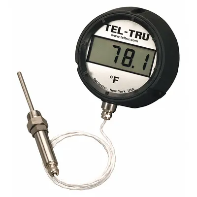 TEL-TRU ND4RB09115-P22022-C1010 General Purpose Panel Mount Digital Thermometer - General Purpose Panel Mount Digital Thermometers