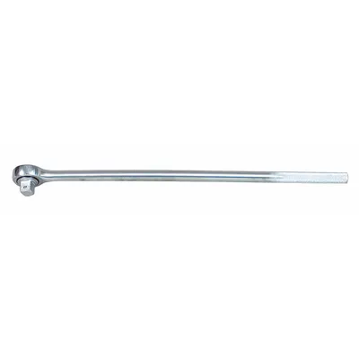 WRIGHT TOOL Hand Ratchet: Round, Reversible, 24 in Overall Lg, Chrome - Standard-Head Ratchets