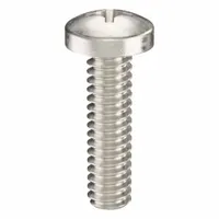 Machine Screw: #3-48 Thread Size, 3/8 in Lg, 316, Stainless Steel, Plain, Pan, Phillips, 100 PK (MPN ZSCRW-710)