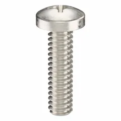Pan head machine screw with #3-48 thread, 3/8 in length, made from 316 stainless steel with plain finish. Features a Phillips drive with #1 drive size. Supplied in a 100-piece pack. Suitable for general fastening in assemblies requiring corrosion resistance.