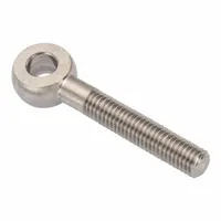 AMPG Fixed Rod End: Stainless Steel, Plain, 3 in Hole Center-to-End Lg, Left Hand, 1/4 in Eye Thick (MPN ZEB42-LH)