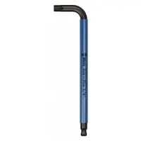 WERA Hex Key: 1 Ball Ends, 3/8 in Tip Size, SAE, Long, Alloy Steel, Satin, 9 in Long Arm Lg, L (MPN 05022638001)