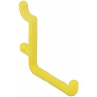 FUNCTIONAIRE Single Rod Pegboard Hook: 1/4 in Peg Hole, For 1 in Pegboard Hole Spacing, 25 PK (MPN 25-FH4-2)