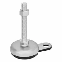 JW WINCO Male-End Leveling Mount: Swiveling Stud, 3/8"-16 Thread Size, 1.97 in, 3,147 lbf Capacity (MPN 33-50-3/8X16-75-B1-SK)