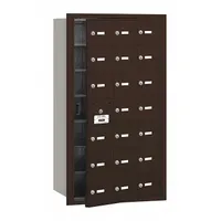 Mailbox: 4B+, 20 Doors, Horizontal, 40 3/4 in H x 22 3/4 in W x 16 1/2 in D, Recessed Mounting (MPN 3621ZFU)