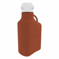 APPROVED VENDOR Rectangular Plastic Carboy, 6.9 L, Amber, 83 mm Screw Cap