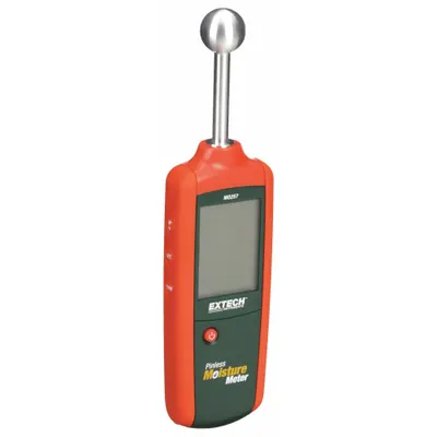 EXTECH Moisture Meter: Digital, LCD with Backlight, Pinless, Carrying Case, Wood - Pinless Moisture Meters