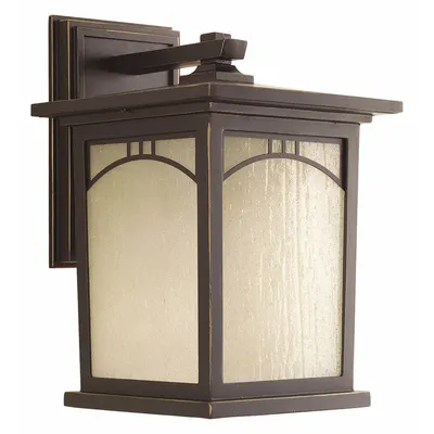 PROGRESS LIGHTING Wall Lantern: Incandescent, 100 W, 120V AC, 12 1/4 in Overall Ht - Bulb Dependent Decorative Wall Lights