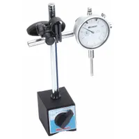 WESTWARD Dial Indicator & Mag Base Set: 0 in to 1 in, Inch, Plunger, 0-100 Dial Reading