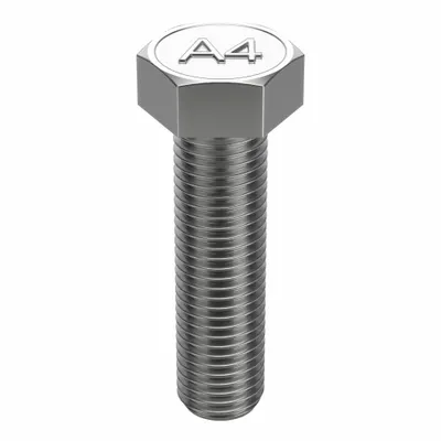 FOREVERBOLT Hex Head Cap Screw: Stainless Steel, A4, NL-19, M16-2.00, Coarse, 100 mm lg - A4 Stainless Steel Hex Head Cap Screws